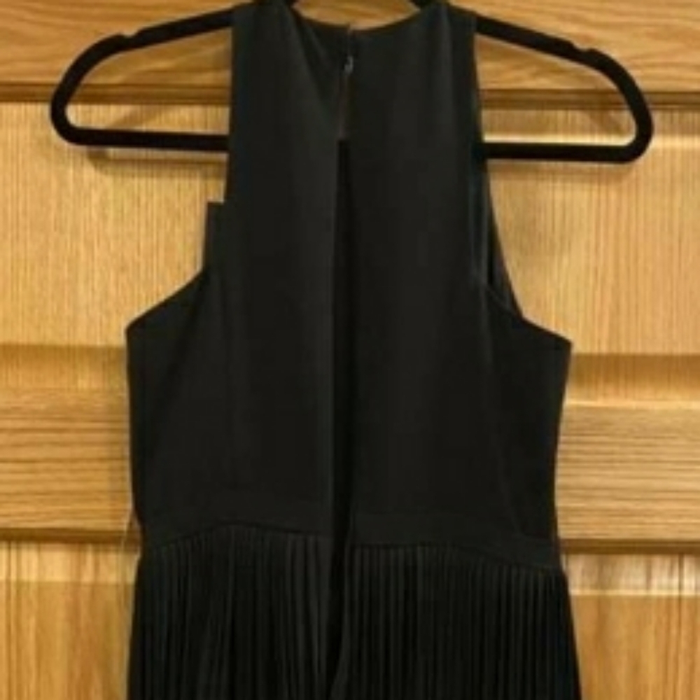 Halston Heritage Fringed Crepe Mini Dress - Picture 7 of 11